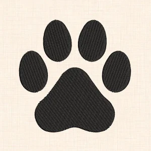 Animal Paw Print Embroidery Design - preview